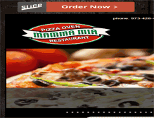 Tablet Screenshot of pizzaovenmammamia.com
